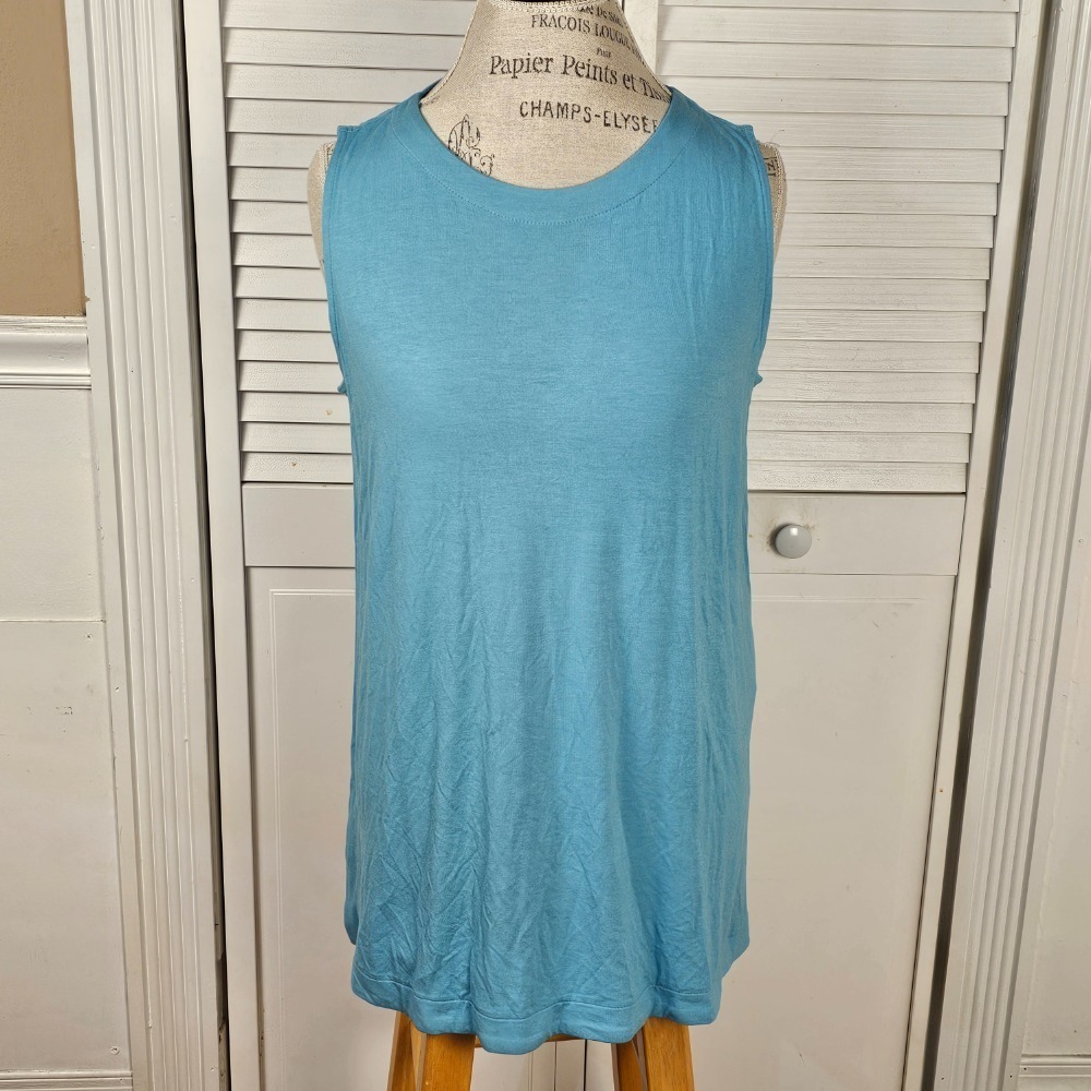 NWT‎ J Jill Womens Steam Blue Sleeve Tank Top Large
